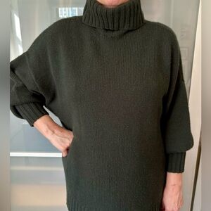Jenni Kayne Forest Green Porter Cashmere Turtleneck
